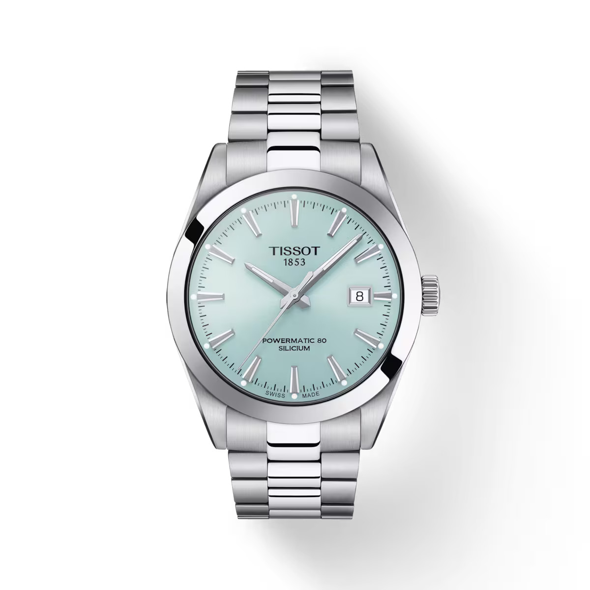 TISSOT GENTLEMAN POWERMATIC 80 SILICIUM BABY BLUE DIAL T127.407.11.351.00