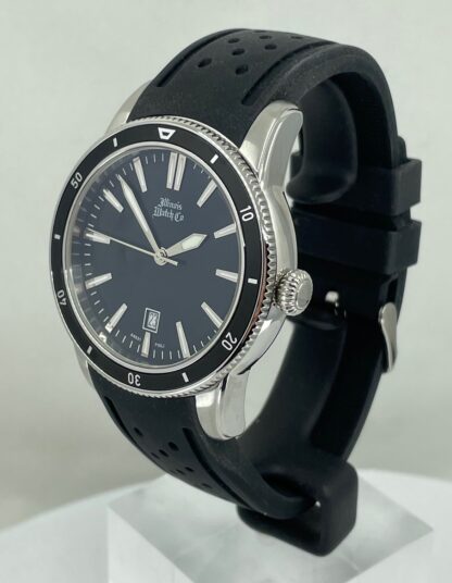 43mm ILLINOIS Watch Company Black Dial & Strap Diver's Watch - Image 2