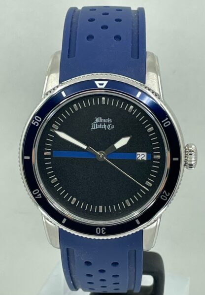Illinois Watch Company " Back The Blue " 43MM Divers Watch - Image 2