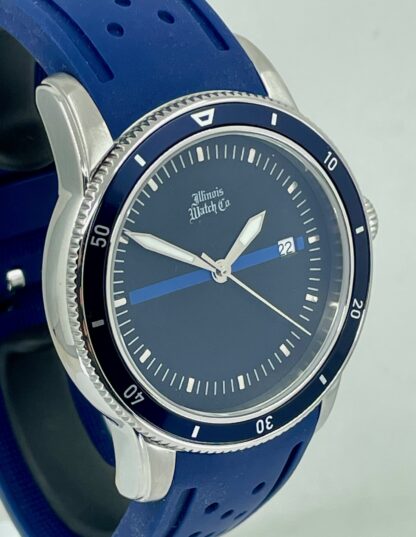 Illinois Watch Company " Back The Blue " 43MM Divers Watch - Image 3