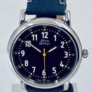 Illinois Watch Company Gents 40mm Blue Dial Wristwatch