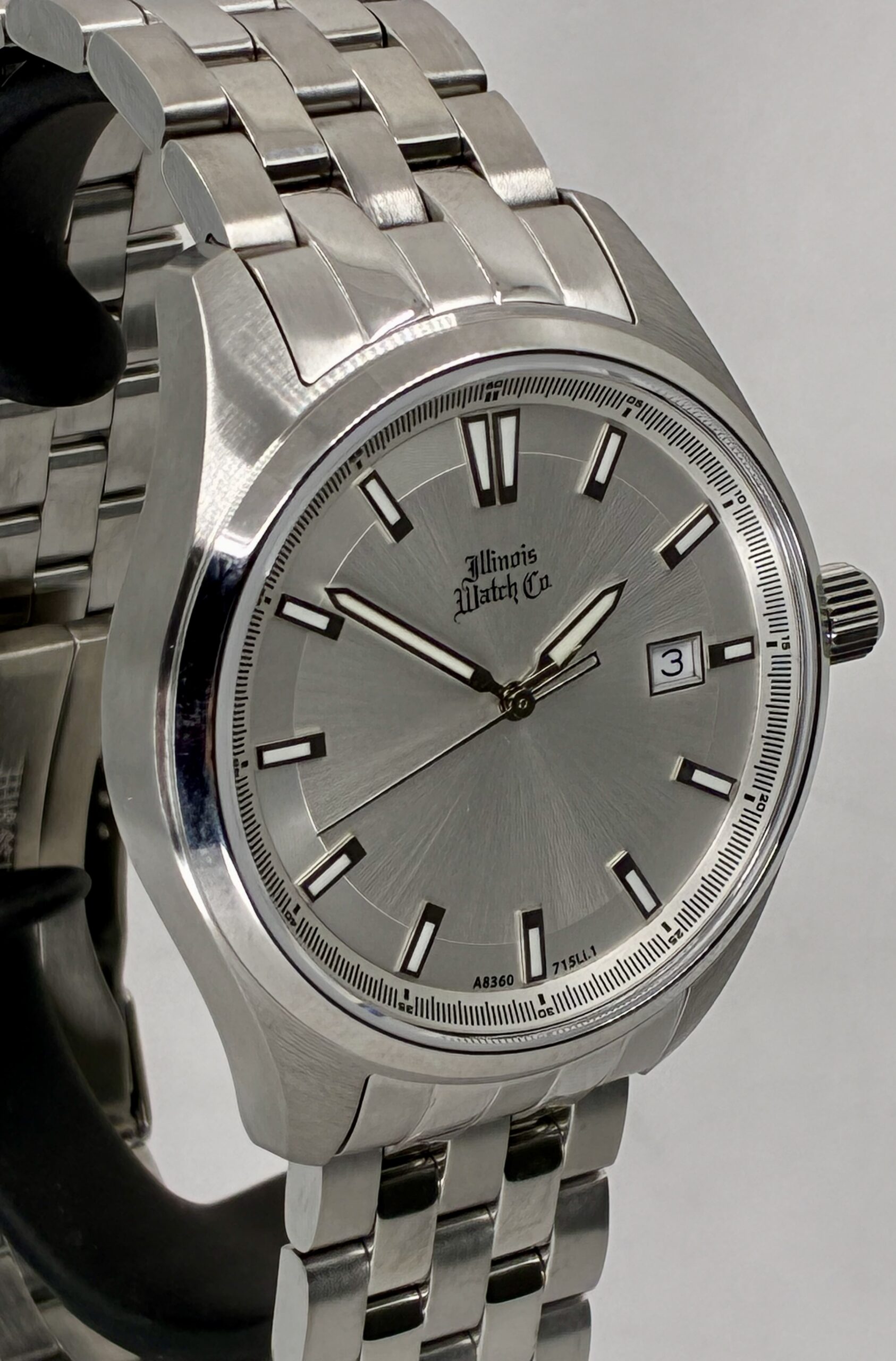 41mm Illinois Watch Company Silver Dial Wristwatch - Image 7